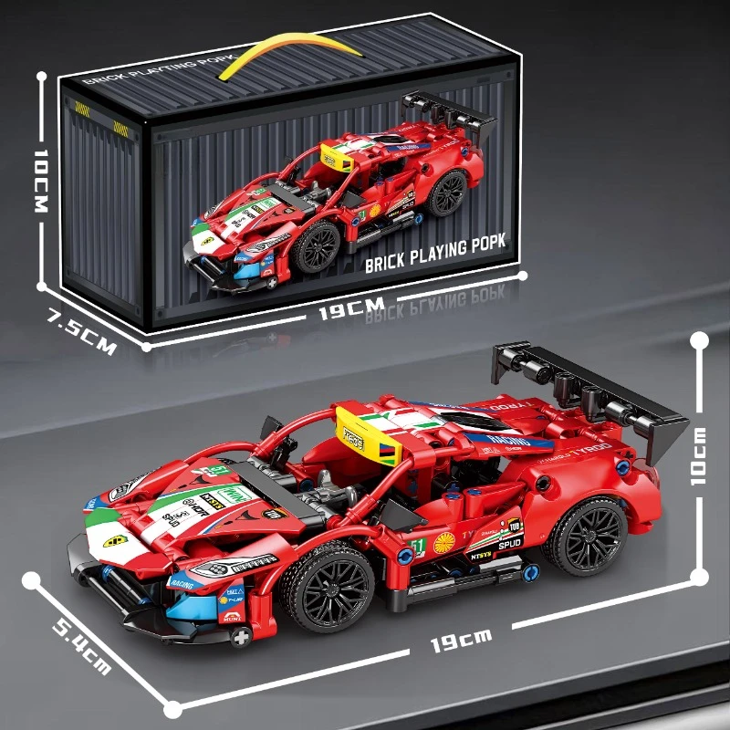 1:20 Racing Building Block Models Technology Sports Speed Mechanical Assembly Racing Model DIY Toys Adult Collection Child Gifts - 3