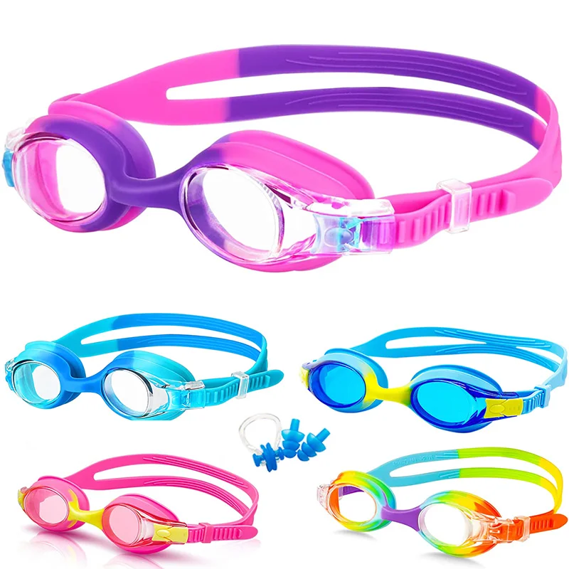 Waterproof Anti Fog Swimming Goggles UV Children Professional Colored Lenses Kids Eyewear Swimming Glasses Eyewear Gafas Nata swimming goggles