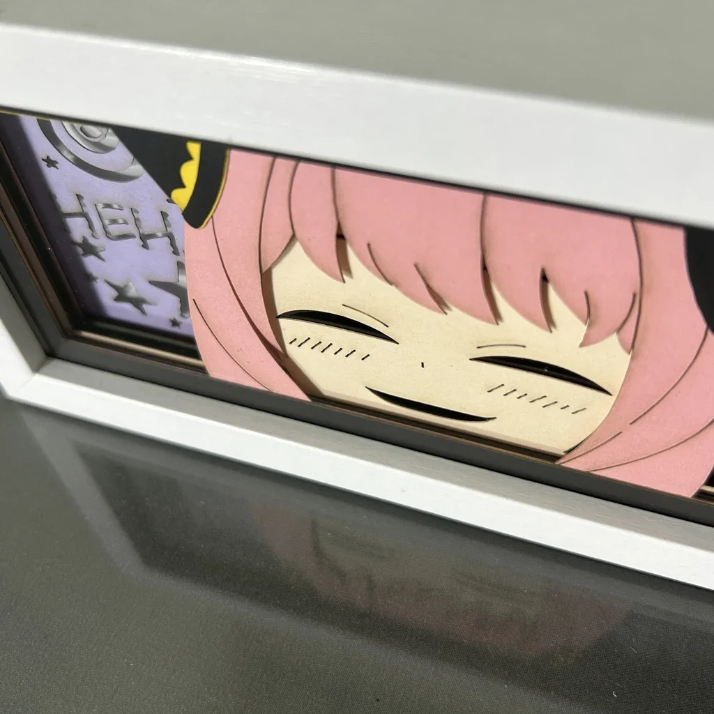 Paper Cut Shadow Box Spy X Family Anya Smug Anime Led Light Box for Room Decor Desk Lightbox Birthday Gift Table Lamp Yor Forger 4