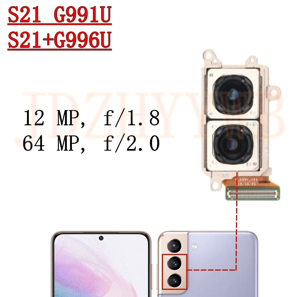 High-Resolution 64 MP Front and Rear Camera Module with Wide-Angle Feature