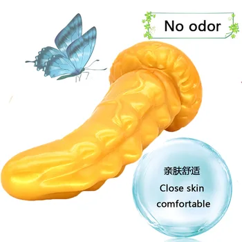 ROUGH BEAST Gold Dildos for Vac-u-Lock Sex Machine Big Dildo Love Machine Attachment Adult Masturbation for women man Sex Toy 6