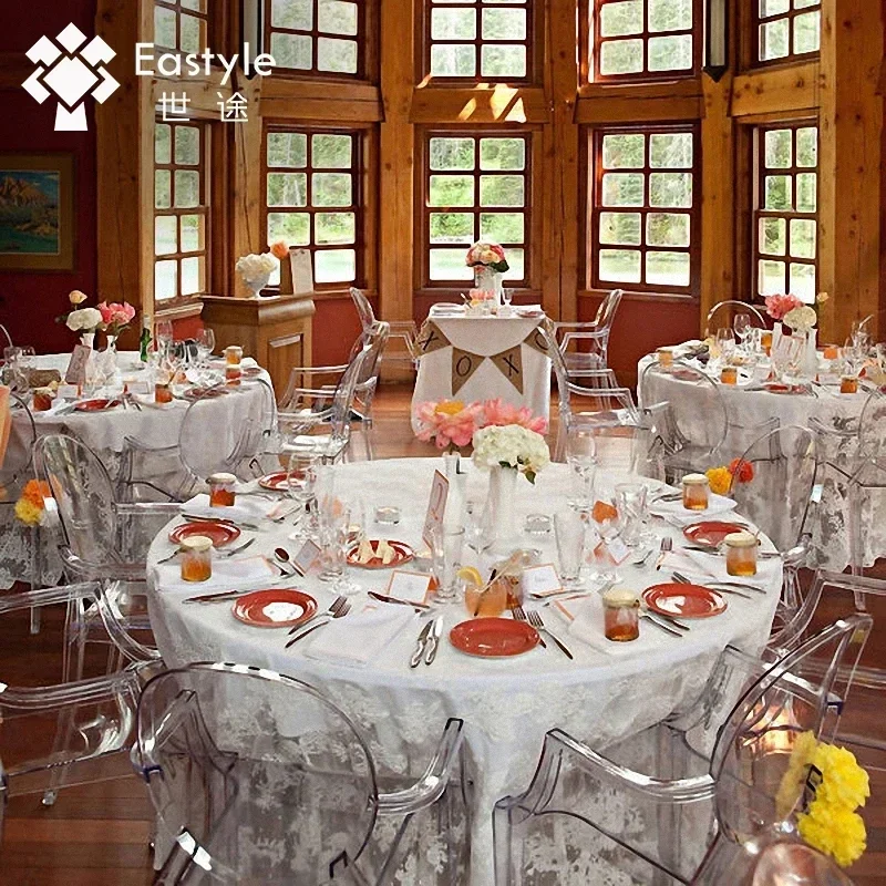 

Transparent Crystal Chair Funitue Wedding Chair Banquet for Dinning Room Hotel Party or Gathering Outside or office