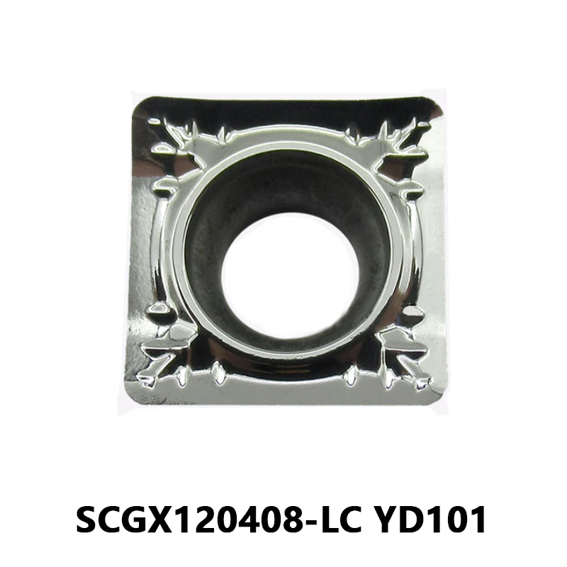 

SCGX120408-LC YD101 Токарный станок с ЧПУ SCGX 120408 LC Внешний токарный режущий станок для обработки алюминия Инструмент для резки металла