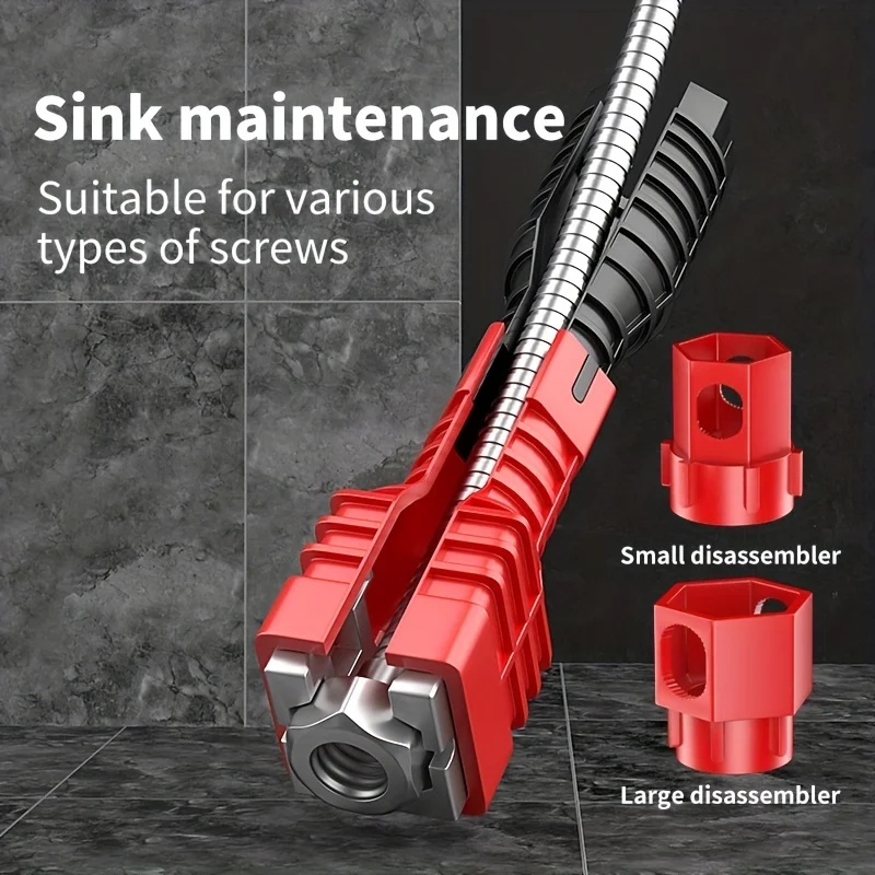 Bathroom & Kitchen Faucet Repair Tool Set 18-in-1 & 24-in-1 Flume Wrenches