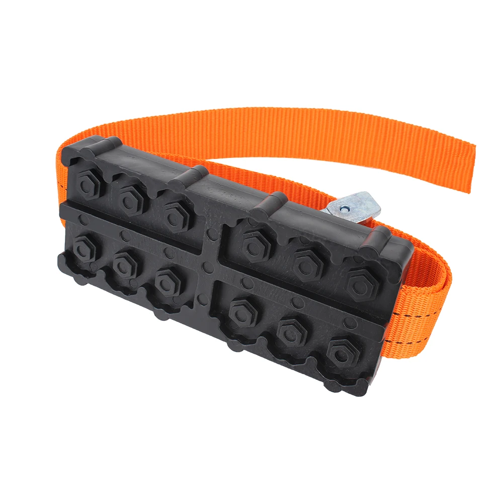 Car Tire Traction Blocks Emergency Snow Mud Sand Tire Chain Straps For Snow Mud Ice Durable PU Anti-Skid