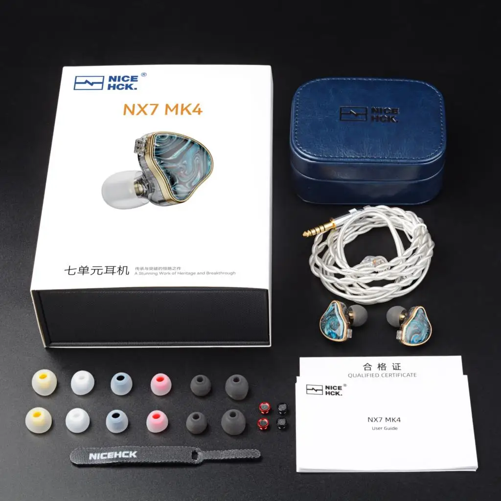 NICEHCK NX7MK4 MK4 Stabilized Wood HIFI Earbud 7 Driver Units Hybrid Audiophile Earphone With Replaceable Tuning Filters IEM MK3 6