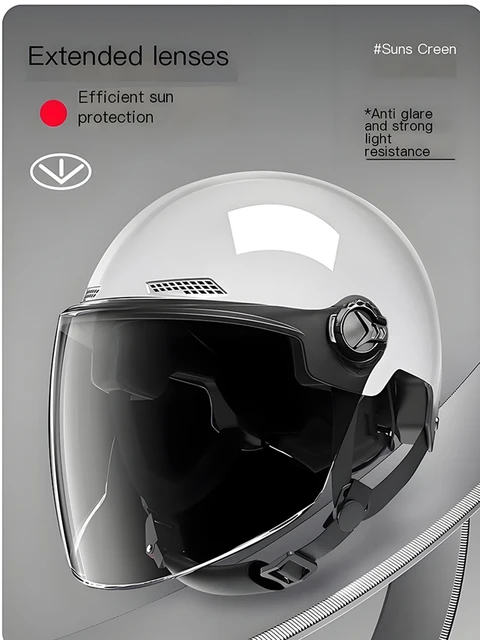 2025 electric bicycle helmet motorcycle helmet unisex summer half helmet riding helmet 1