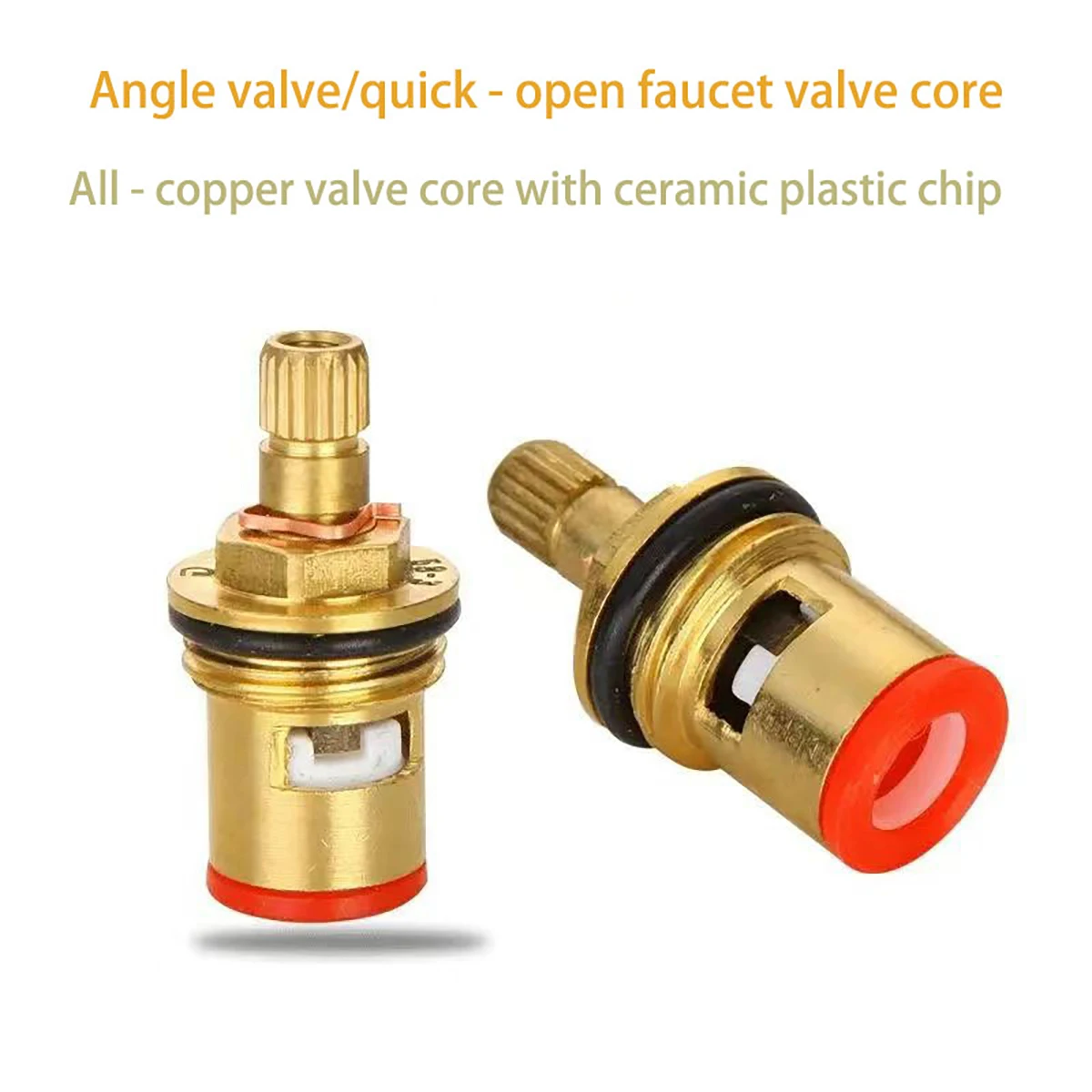All brass angle valve spool brass faucet spool positive and negative outlet Applicable to fast open faucet