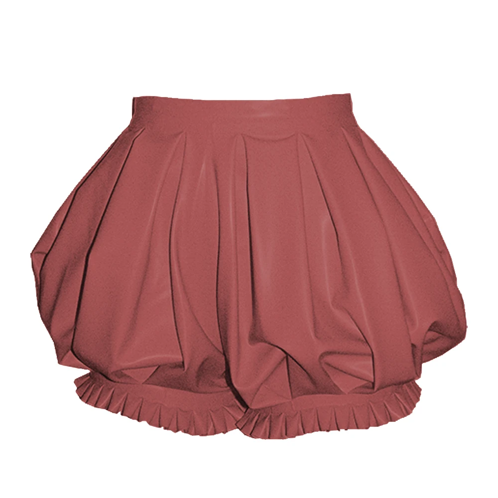 Womens High Waist Short Pumpkin Pants Party Cosplay Shorts Shiny PVC Leather Lolita Bloomers Exotic Lingerie Costumes Accessory