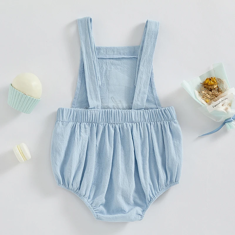여름    소녀 소년 Romper 편지 인쇄 민소매  Romper Playsuit 점프 슈트 패션  의류