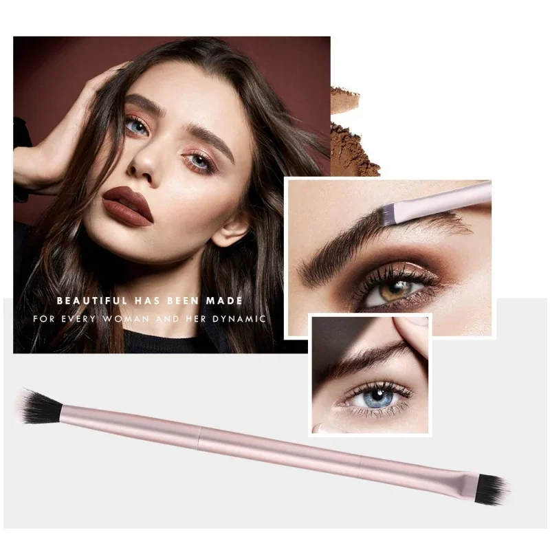 

New Professional double head Makeup brush Apply Nose Shadow Eyeshadow Blush makeup brush Beginner Beauty makeup tool