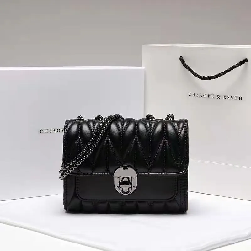 فاشن فيوجن حقيبة نسائية سلسلة وقفل