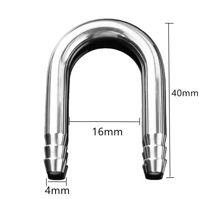 U Shape Aquarium Air Tube Connector For Co2 Diffuser Oxygen Pump System Stainless Steel For 4-5mm Tube Fish Tank Accessories aquarium accessories aquarium tubing connectors