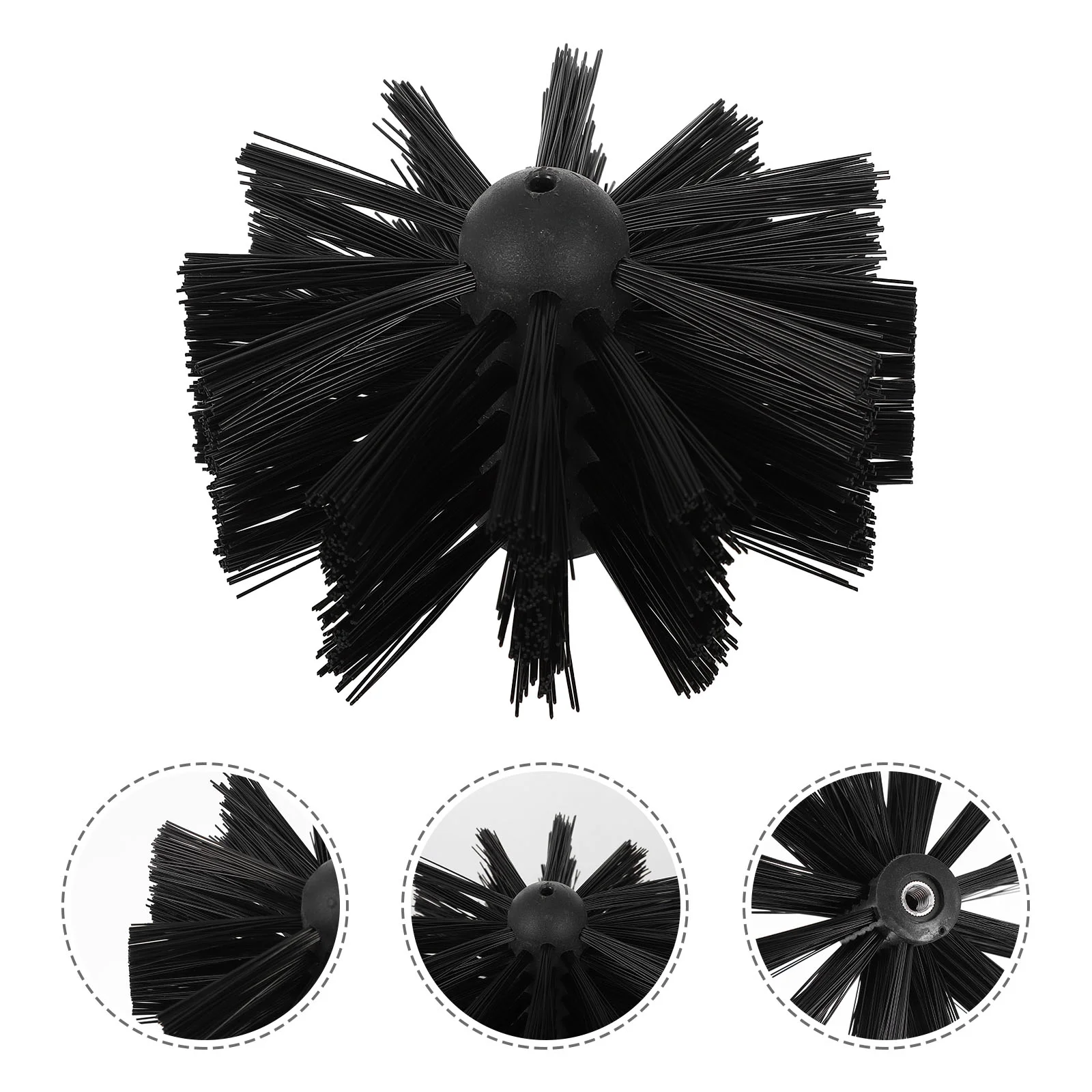 

2pcs Chimney Brush Heads Duct Brush Replacement Vent Brush Accessories Without Rod