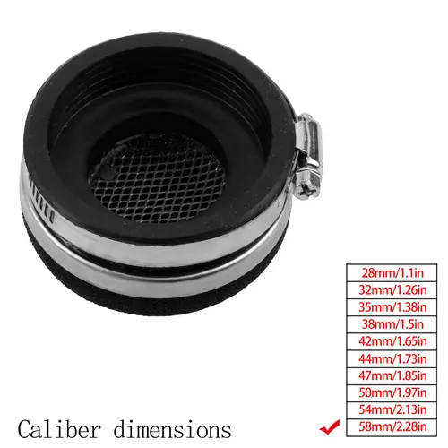 Motorcycle Air Filter Cleaner Air Filter 2 Stroke Engine Dirt Pit Bike Scooter 28/32/35/38/42/45/50/54/58MM Moto Parts - Image 19
