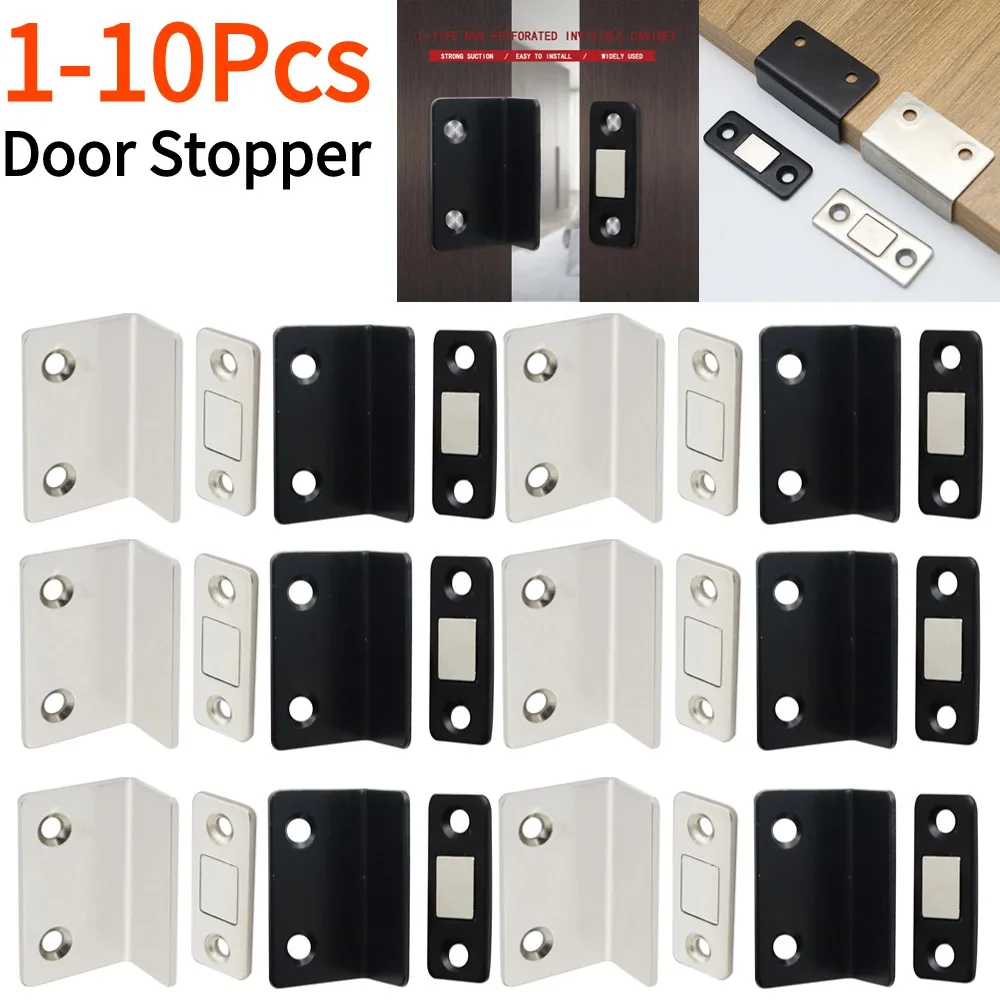 Magnetic Cabinet Catches Door Closer Door Catches Cabinet Door Stop Door Stops 1-10Pcs Strong Magnetic Cabinet Catches For Closet Cupboard Furniture Hardware