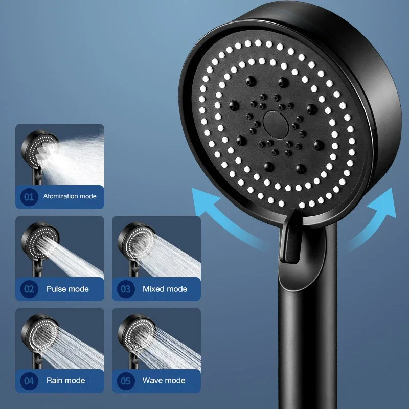 Supercharged shower head set home shower super bath heater bath water heater shower head pressurized hose bathroom 2