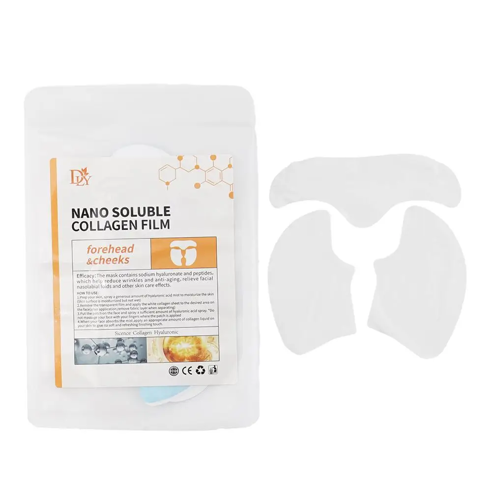 Soluble Collagen Film Full Facial Mask Cloth Anti Aging Lifting Moisturizing Lines Care Face Filler face filler