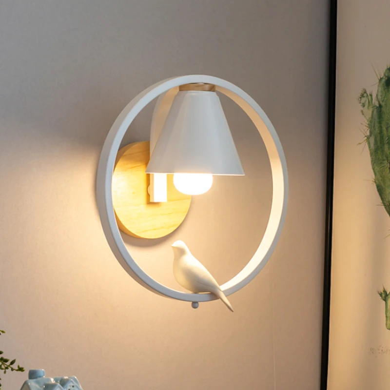 

North American and European family bedside lamp wall lamp bedroom modern simple living room corridor balcony