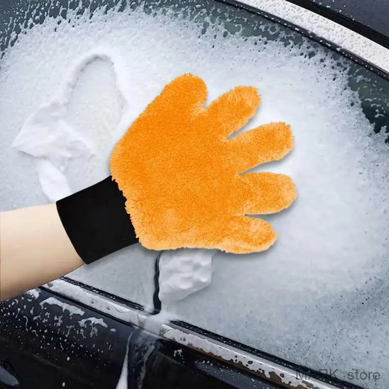 Mitts For Car Washing Wash Mitts Highly Absorbent For Car Detailing Cleaning Ergonomic Soft Automotive Polish Accessories