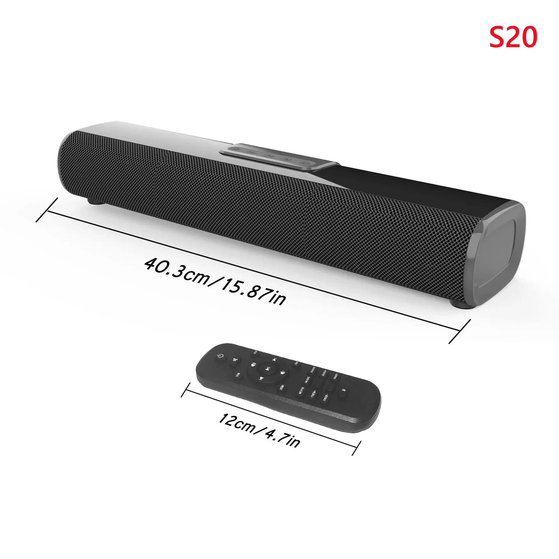 SOUNDBAR-S20 ワイヤレススピーカー S20L 50W High-power Bluetooth Stereo Speakers with Remote Control