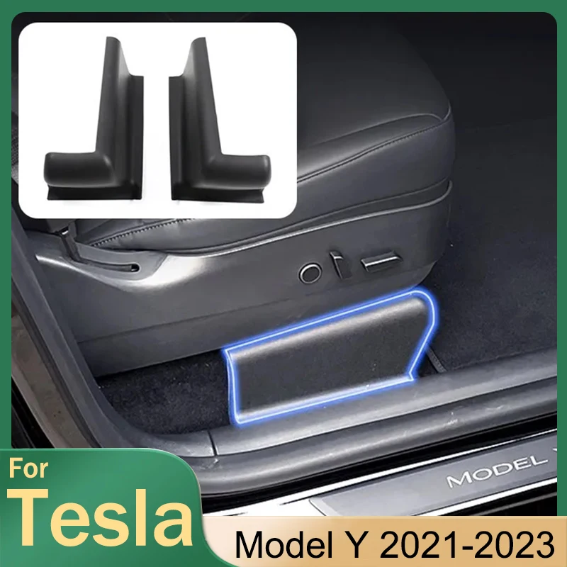 

Rear Door Sill Foot Pad Anti-dirty For Tesla Model Y 2021-2023 Accessories Rear Door Sill Guards Plate Cover Bumper Strip Pad