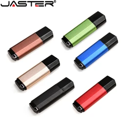 JASTER Pen Drive 128GB Real Capacity USB 2.0 Flash Drives 64GB Creative Memory Stick 32GB Free Key Chain Pendrive 16GB 8GB 4GB