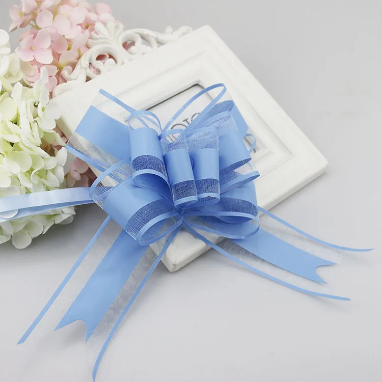 10/20PCS Pull Bow Ribbon Wedding Birthday Party Decoration Pull Bows For Gift Wrapping Packing Pull Flower Ribbons Bows Supplies 