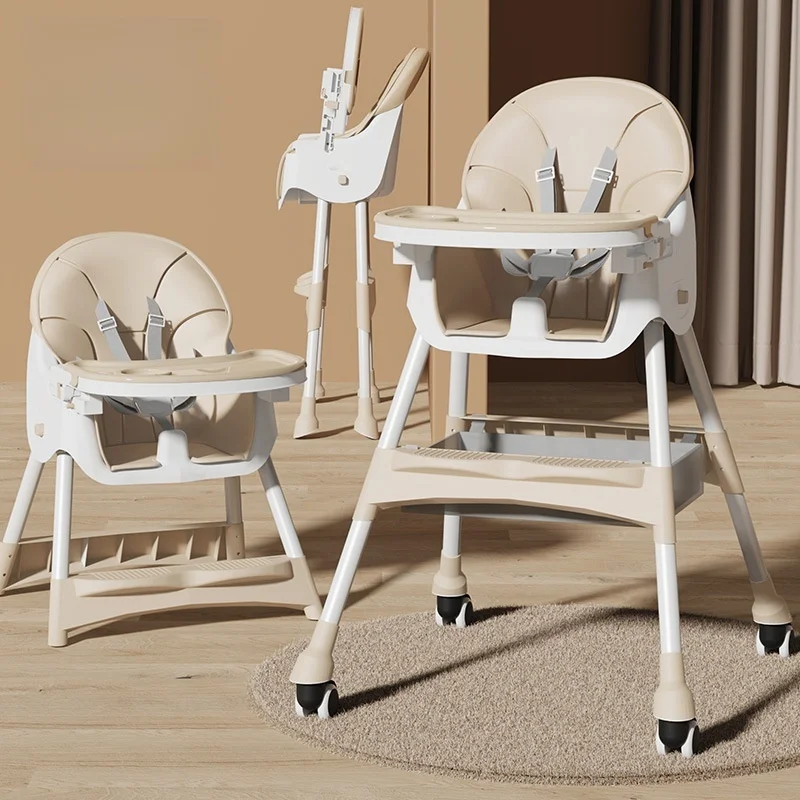Multi-functional Baby Dining Chair Adjustable Foldable Children's Dining Chair Convenient Baby Recliner Household Portable Chair