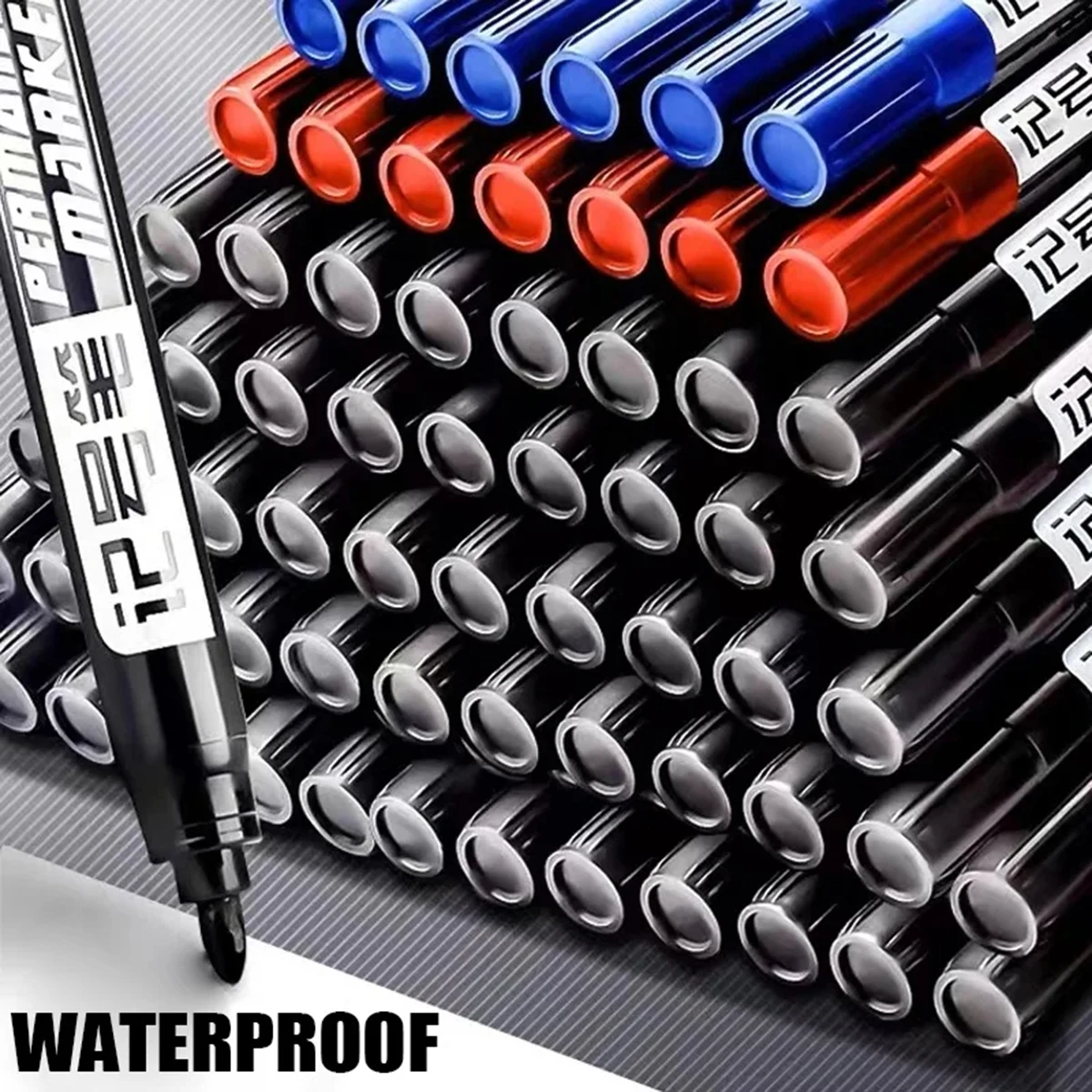 Vibrant Waterproof Permanent Marker Set - Assorted Colors for Manga, Sketching & Art Supplies