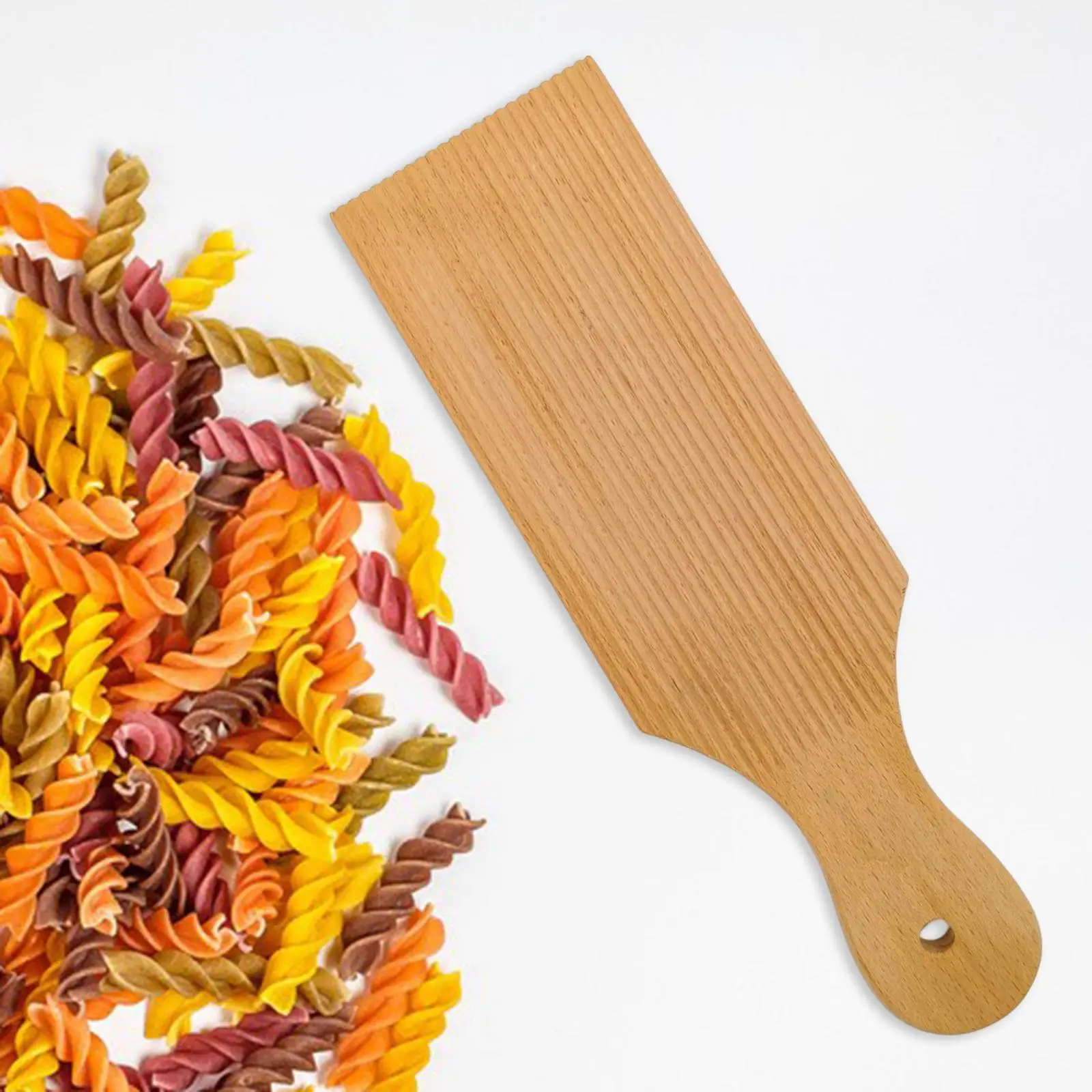 Gnocchi Pasta Plate Pasta Tools/Butter Maker Wooden Stripe Pattern/Spiral
