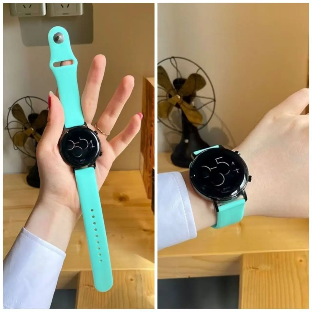 18mm Silicone Sports Comfort Breathable Wristband Strap