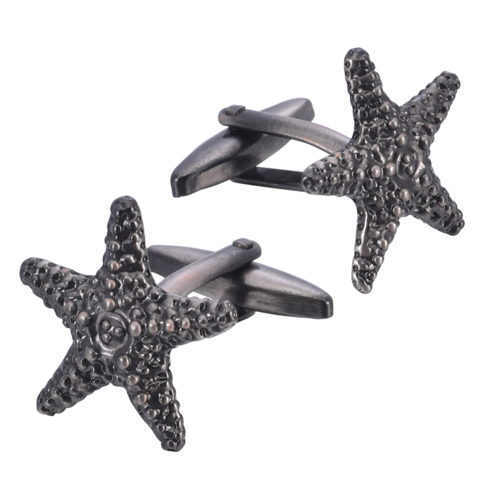 

Retro Brushed Starfish Shaped Metal Cufflinks Men and Women's Shirts French Buttons Clothing Cuffs Accessories Friend Gifts