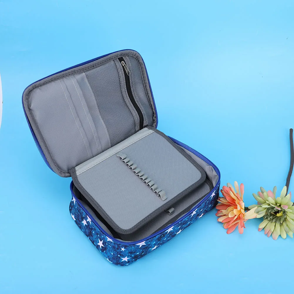 【New】72 Hole Multi Layer Large Capacity Pen Case Colored Pencil  Bag Student Art Supplies Pencil Holder