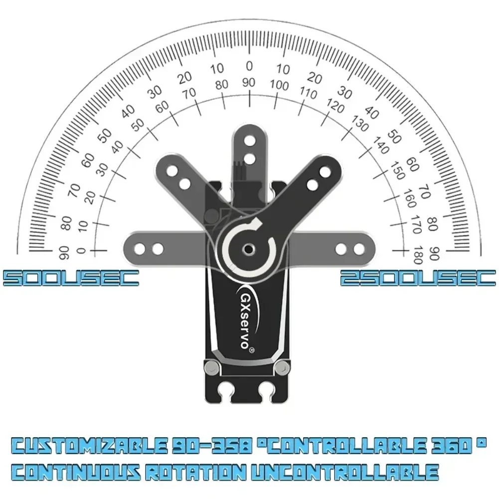 Servomoteur numérique 80KG IP67 étanche brushless pour RC voiture robot