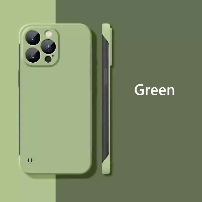 Funda rígida mate delgada sin marco para iPhone 15 16 Pro Max 14Pro Plus 14 13 12 Pro Max 15Pro Funda a prueba de golpes