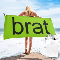 Brat Charli Xcx Beach Towel Soft Microfiber Quick Dry Absorbent Quick Towels For Pool 1