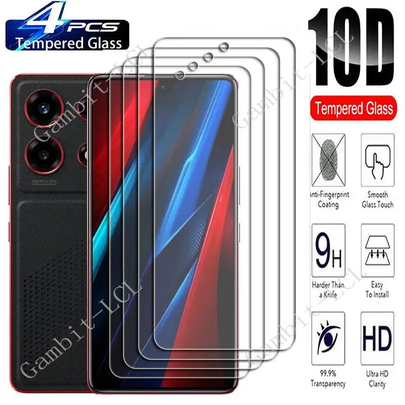 

4PCS For Infinix Note 30 VIP Racing Edition 6.67" Screen Protective Tempered Glass InfinixNote30VIPRacing Protection Cover Film