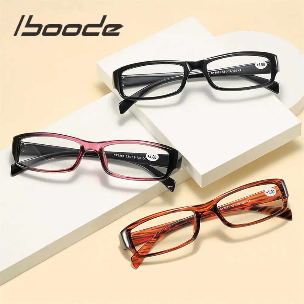 

Reading Glasses Men Women Rectangle Frame Clear Lens Eyeglasses Presbyopic Ultralight Diopter Male Sight 1.0 1.5 2.0 2.5 to 4.0