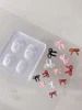 1PC Bowknot Silicone Molds for Nail Charms Bow Carving Mould for Nail Art Decoration 3D Silicone Nails Accessories DIY Manicure 1