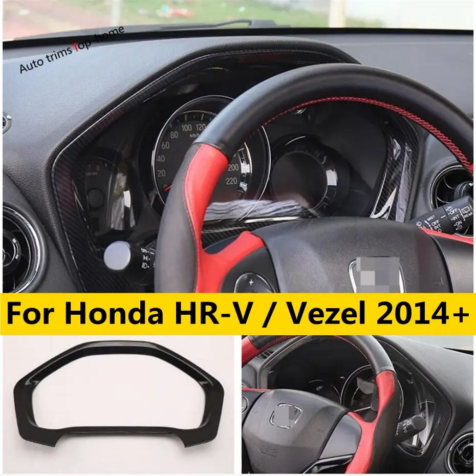 

Auto Matte / Carbon Fiber Look Dashboard Instrument Decor Cover Trim Fit For Honda HR-V / Vezel 2014 - 2020 Interior Accessories