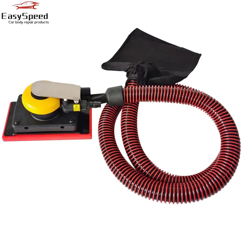 93*175MM 4 4 Rectangular 8-Hole Pneumatic Grinding Aircraft Center Vacuum Car Putty Spray Paint Air Sandpaper Tool For FESTOOL