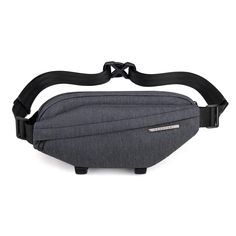 

Nylon Fanny Pack Hip Waist Bag for Men Sports Reflective Travel Running Male Purse Sling Cross Body Chest Pack Bum Belt Bag