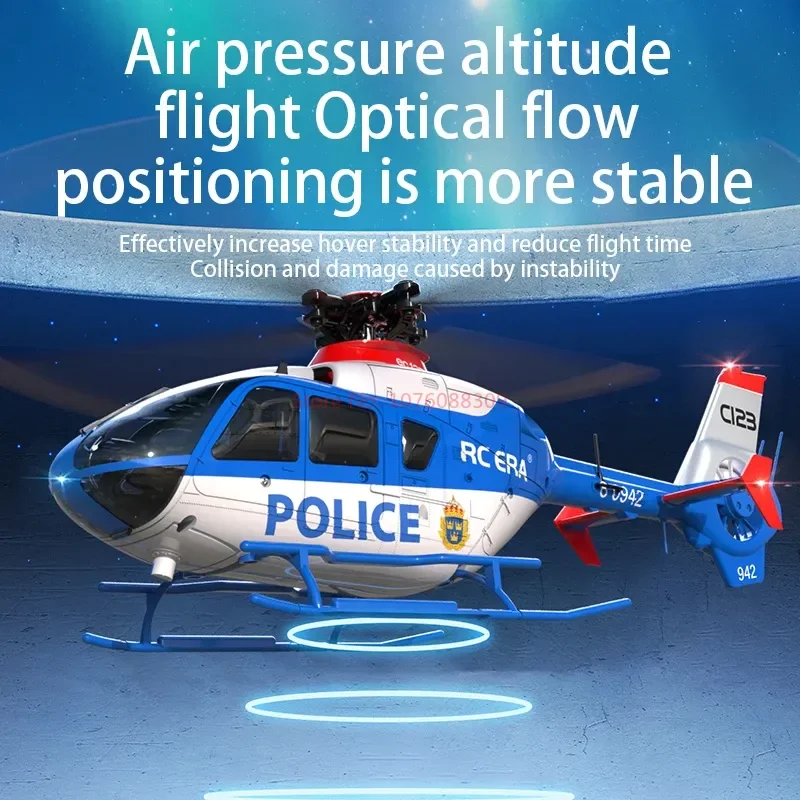 ヘリコプターrc ec135 c123,6チャンネルブラシレスダイレクトドライブ