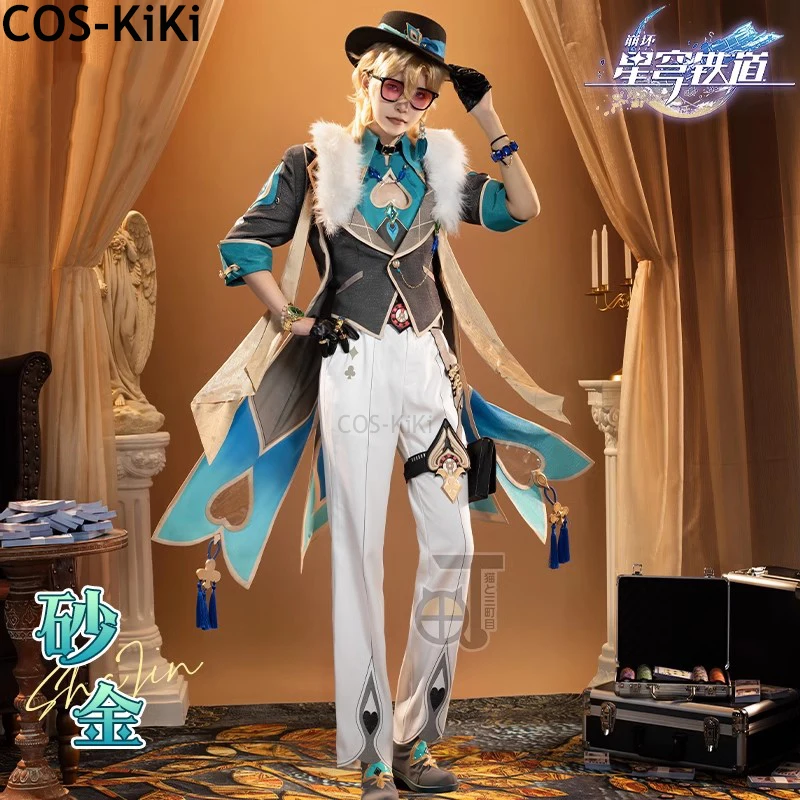 

COS-KiKi Honkai: Star Rail ShaJin Game Suit Sexy Elegant Handsome Uniform Cosplay Costume Halloween Party Role Play Outfit Men