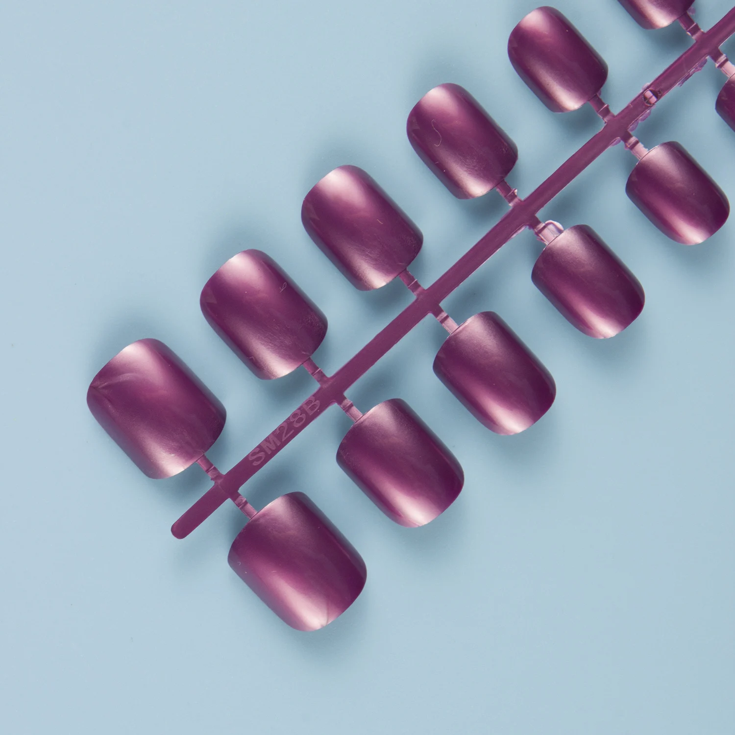 False Nails Set Short Full Cover Square Fake Nails Multicolor_voghion.com