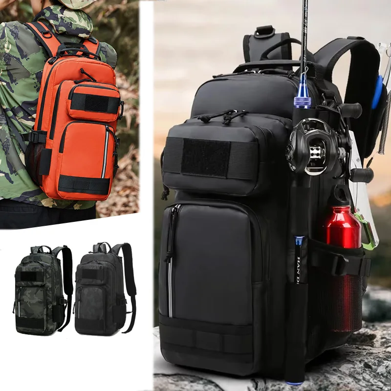 Waterproof Oxford Backpack for Hiking Camping Fishing