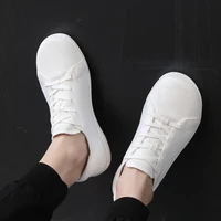 Simple Wide Footed Men's and Women Universal Mesh Breathable Sports Shoes Lightweight Soft Sole Zero Drop Sole Casual Flat Shoes - Image 2