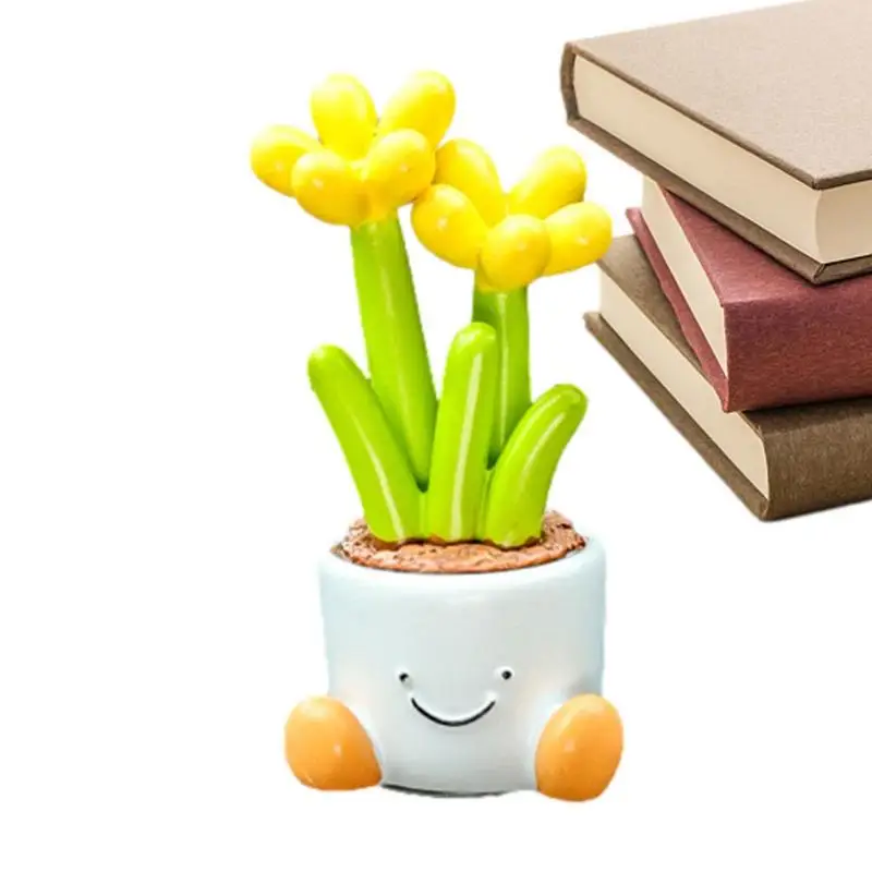

Cute Car Decorations Cute Plant Potted Ornament For Auto Universal Car Dashboard Accessory For SUV Truck Rv Auto Convertible Car
