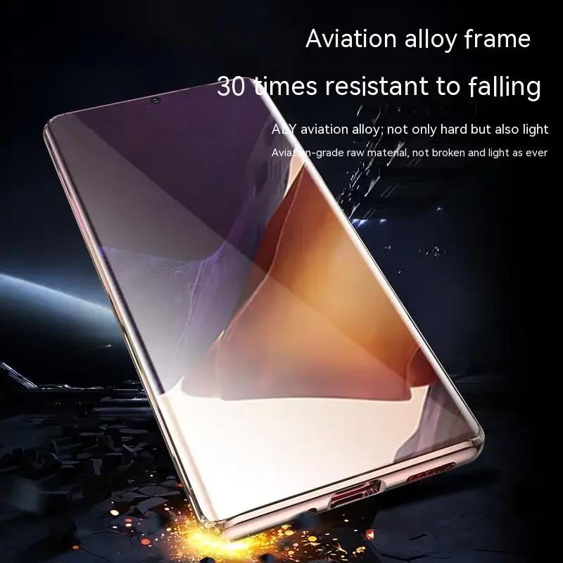 Luxury Metal Alloy Magnetic 360° Full Surround Screen HD Glass Protection Case